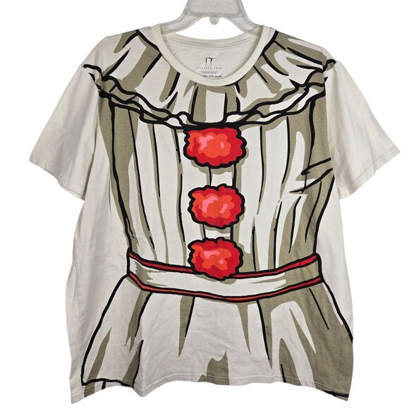 IT Chapter Two Mens Short Sleeve Pennywise Costume T-Shirt 3XL Halloween Horror - Picture 1 of 3
